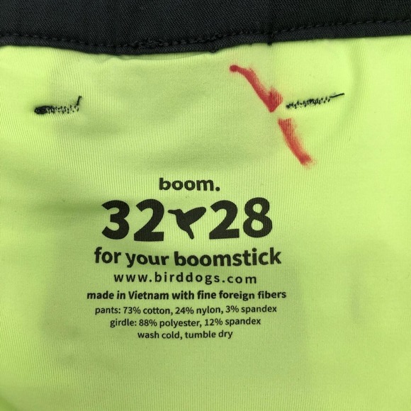 Birddogs Pants Mens 32x28 Black Chino Stretch Lined Flat Front Casual Golf Day - Picture 5 of 10